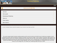 Tablet Screenshot of freshlookplastering.com